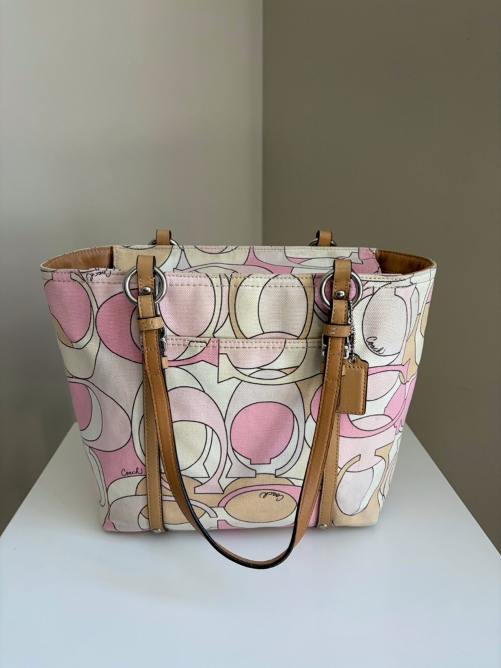 Coach Pink Y2K Tote Bag